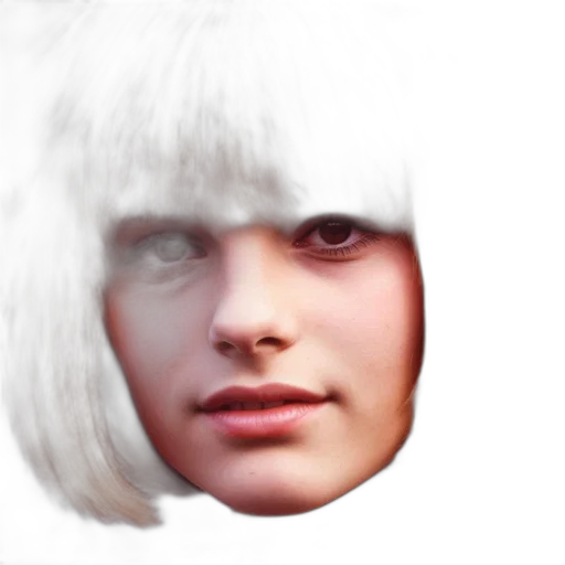 face, hair, mask, creature transparent PNG cut-out