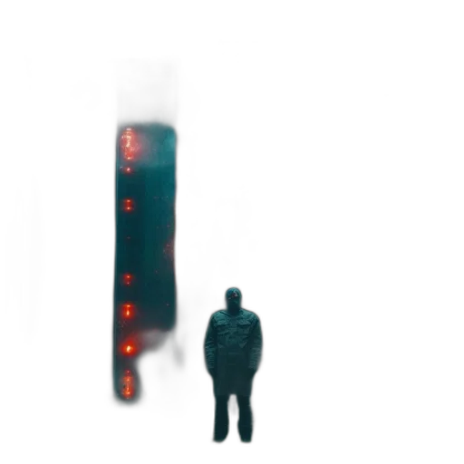 robot, staff, face, jacket transparent PNG cut-out