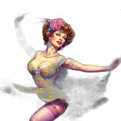 dress, fantasy art, concept art, pixel art transparent PNG cut-out