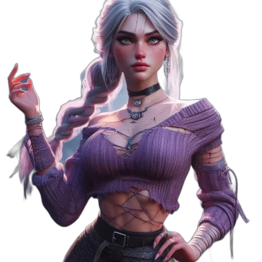 jacket, staff, face, fantasy art transparent PNG cut-out