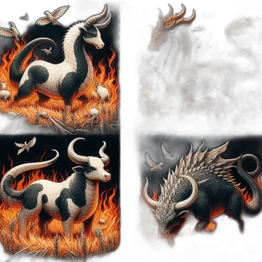 dragon, concept art, fantasy art, 3d render transparent PNG cut-out