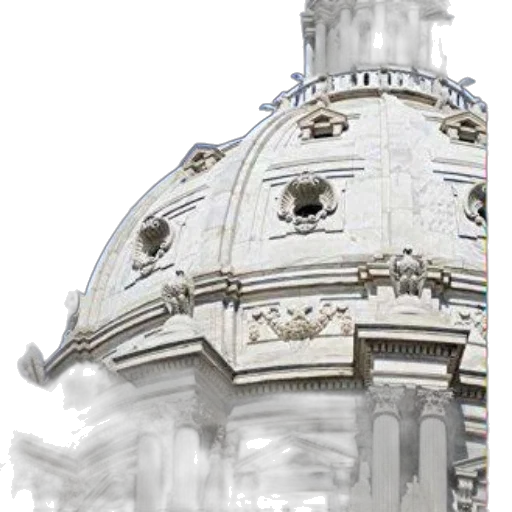 crown, building, staff, 3d render transparent PNG cut-out