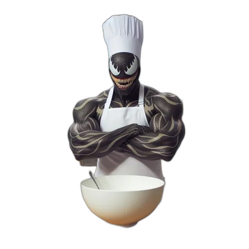 food, mask, 3d render, concept art transparent PNG cut-out