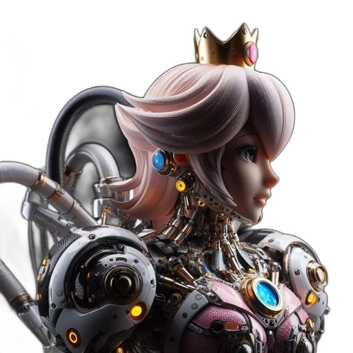 robot, crown, jewelry, weapon transparent PNG cut-out