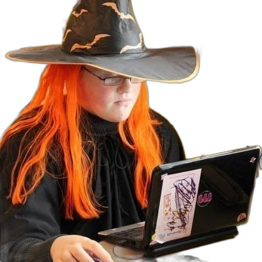 hat, staff, jacket, creature transparent PNG cut-out
