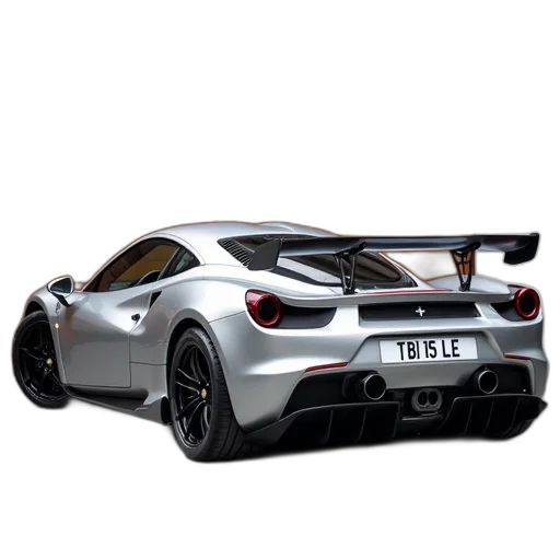 car, 3d render, photorealistic, silver transparent PNG cut-out