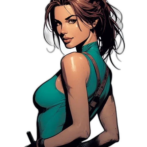 dress, comic book art, concept art, cartoon transparent PNG cut-out