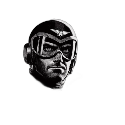 mask, face, robot, comic book art transparent PNG cut-out