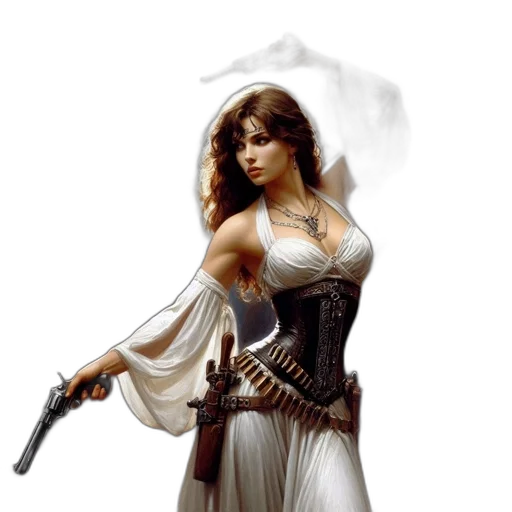 weapon, dress, sword, staff transparent PNG cut-out