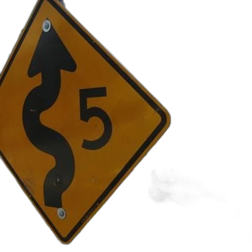 3d render, fog, yellow, road transparent PNG cut-out