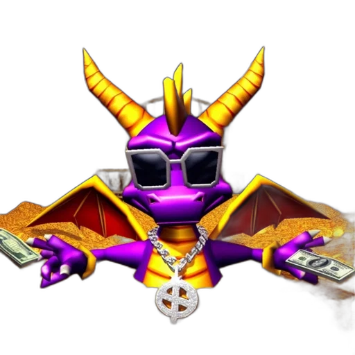dragon, robot, staff, jewelry transparent PNG cut-out
