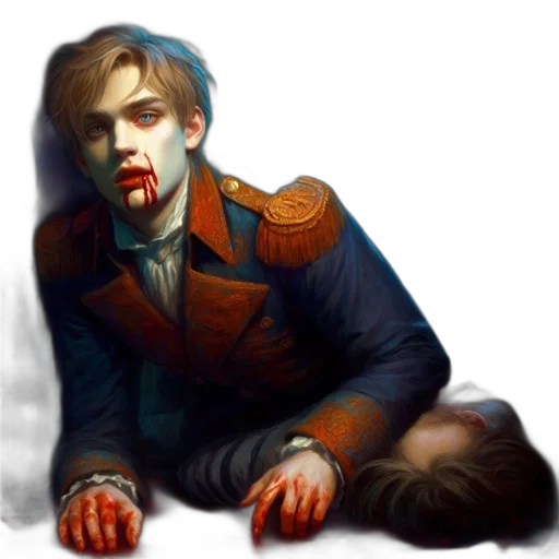 creature, jacket, face, concept art transparent PNG cut-out