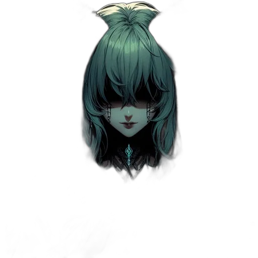 mask, face, hair, creature transparent PNG cut-out
