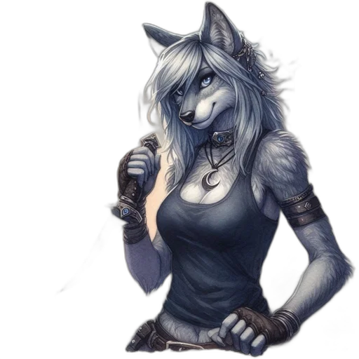 staff, animal, mask, fantasy art transparent PNG cut-out