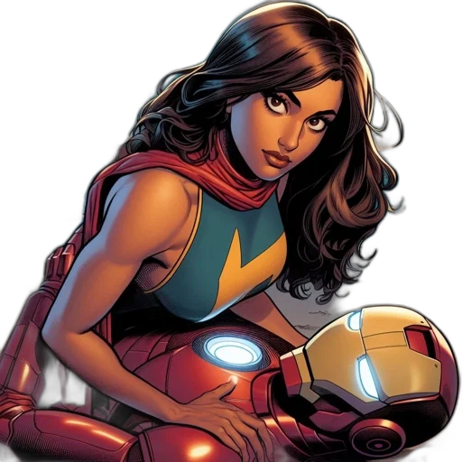 comic book art, concept art, female, character transparent PNG cut-out