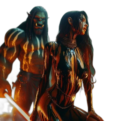 concept art, comic book art, fantasy art, fire transparent PNG cut-out