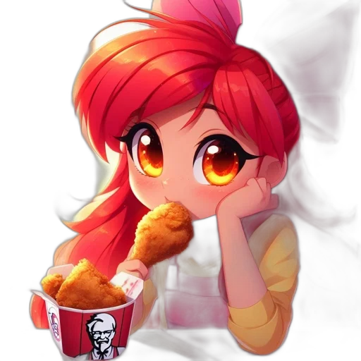food, pixel art, anime, concept art transparent PNG cut-out