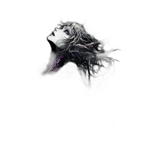 hair, face, creature, mask transparent PNG cut-out