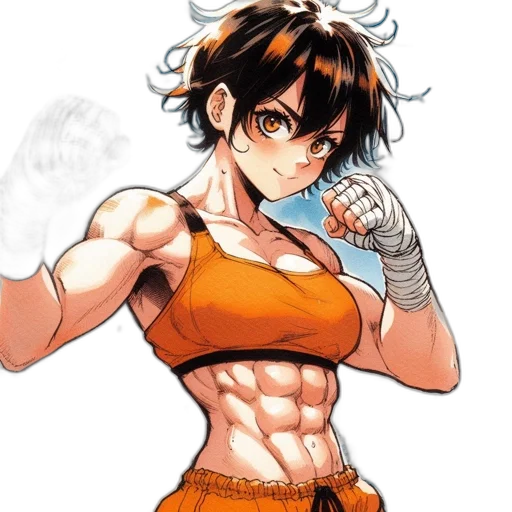 anime, comic book art, concept art, cartoon transparent PNG cut-out