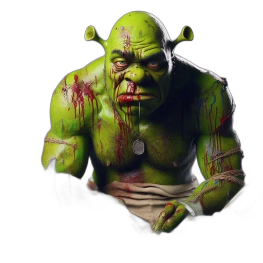 creature, face, concept art, photorealistic transparent PNG cut-out