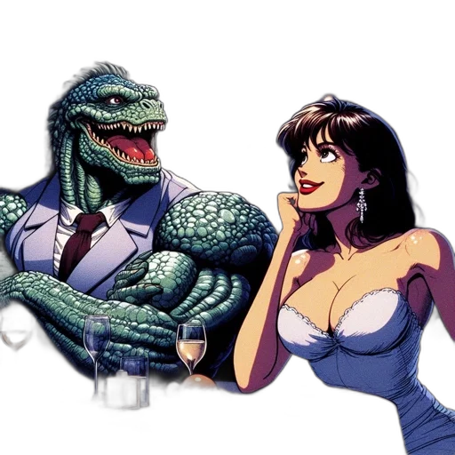 comic book art, pixel art, vaporwave, concept art transparent PNG cut-out
