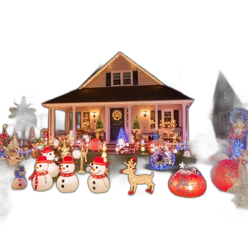 concept art, festive, holiday, display transparent PNG cut-out
