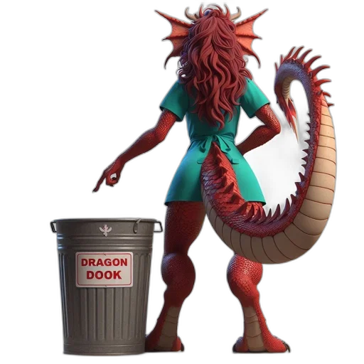 dragon, creature, animal, robot transparent PNG cut-out