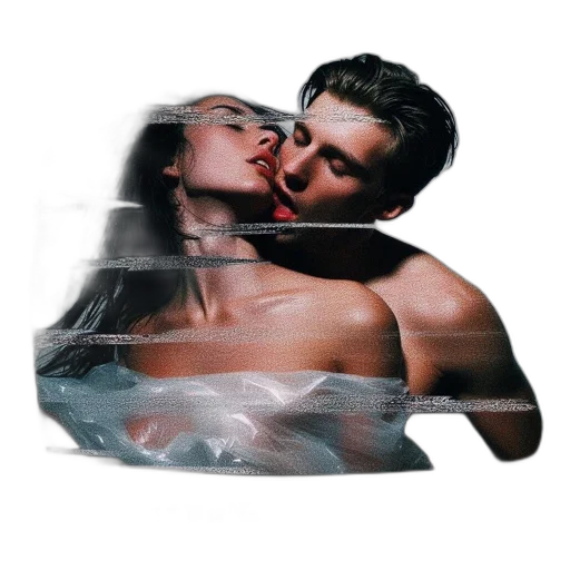 mask, umbrella, vaporwave, photorealistic transparent PNG cut-out