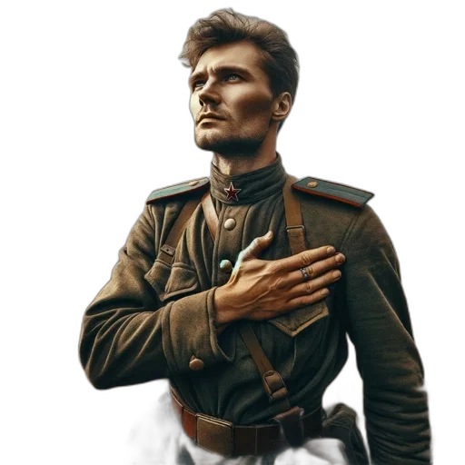 jacket, staff, face, weapon transparent PNG cut-out