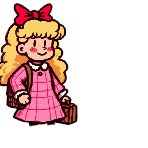 dress, staff, jacket, cartoon transparent PNG cut-out