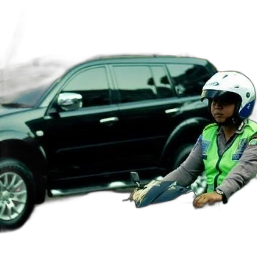 car, person, green, safety transparent PNG cut-out
