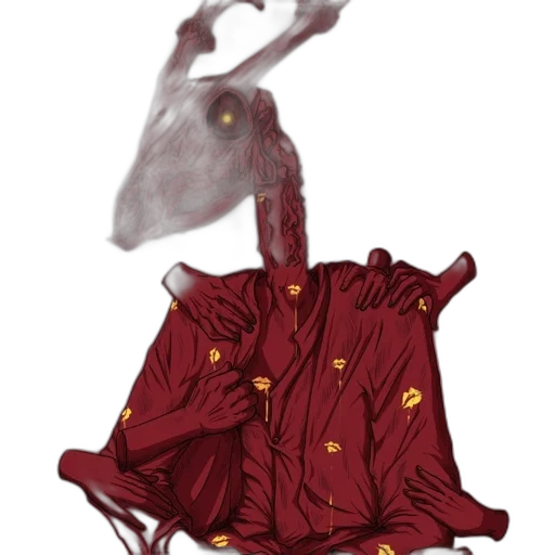 dress, jacket, mask, dragon transparent PNG cut-out