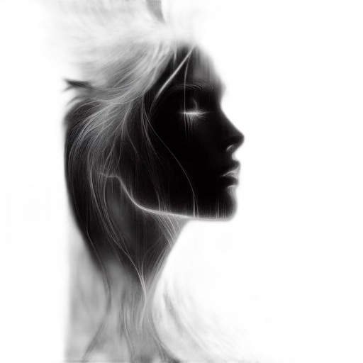 hair, face, mask, crown transparent PNG cut-out