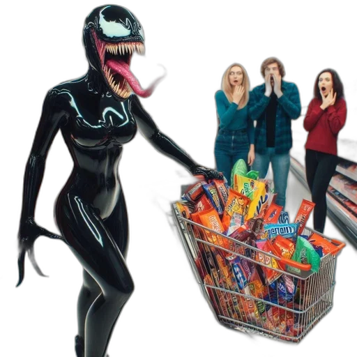 creature, concept art, outer space, supermarket transparent PNG cut-out
