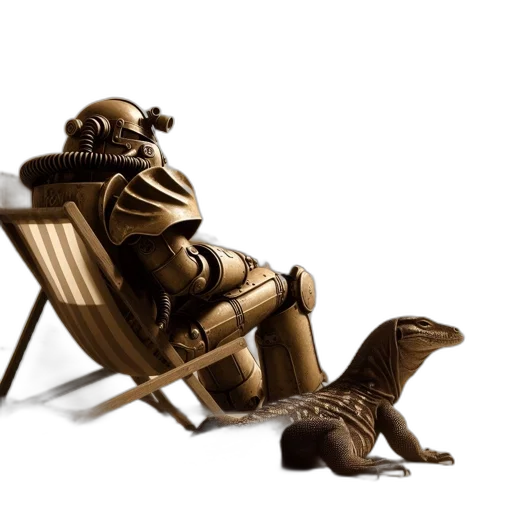 furniture, robot, creature, concept art transparent PNG cut-out