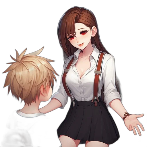 staff, dress, jacket, weapon transparent PNG cut-out