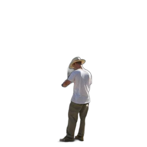 staff, hat, bottle, jacket transparent PNG cut-out