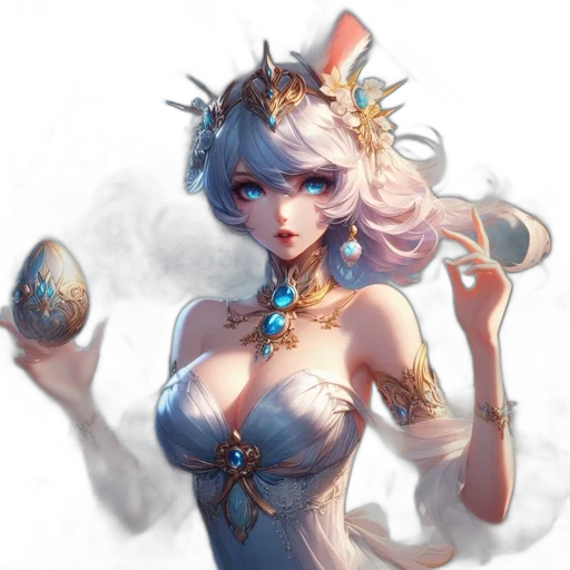 crown, dress, jewelry, staff transparent PNG cut-out