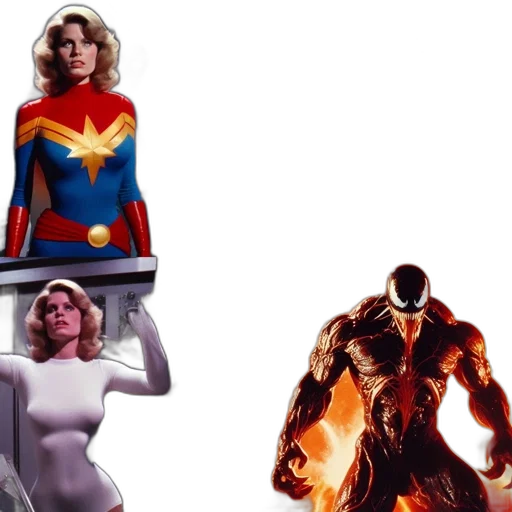 concept art, comic book art, 3d render, four transparent PNG cut-out