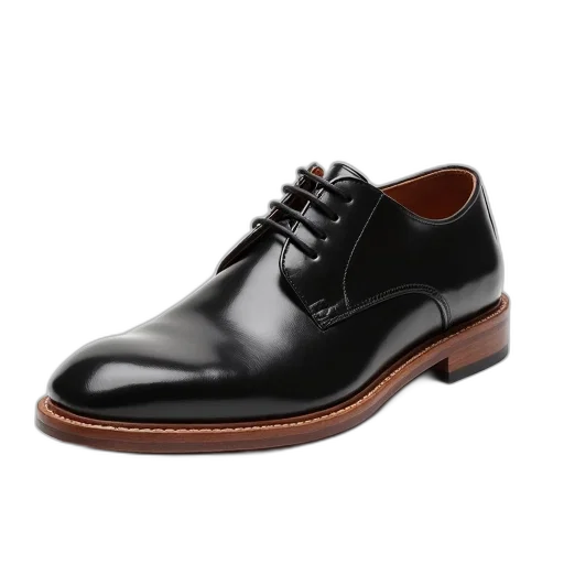 shoes, black, leather, shoe transparent PNG cut-out