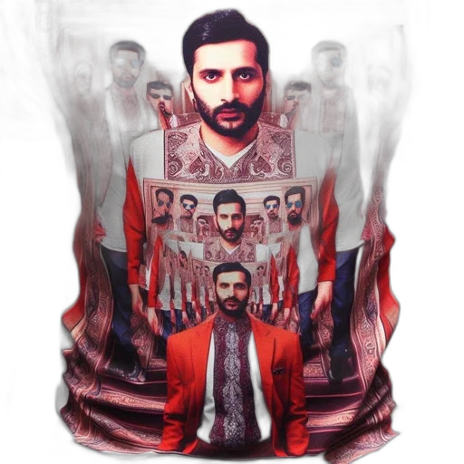 jacket, comic book art, concept art, red transparent PNG cut-out