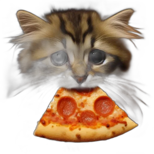 food, animal, face, photorealistic transparent PNG cut-out