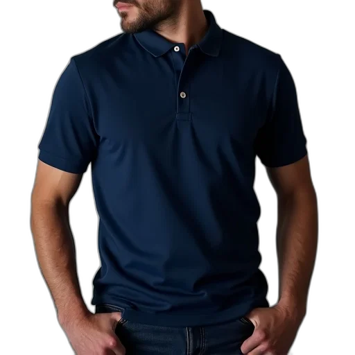 jacket, staff, 3d render, blue transparent PNG cut-out