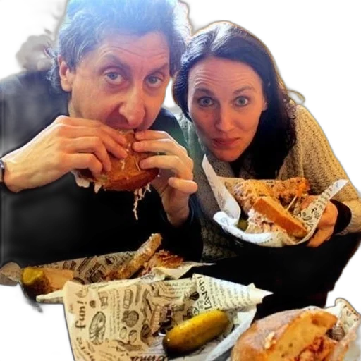 food, man, woman, enjoy transparent PNG cut-out