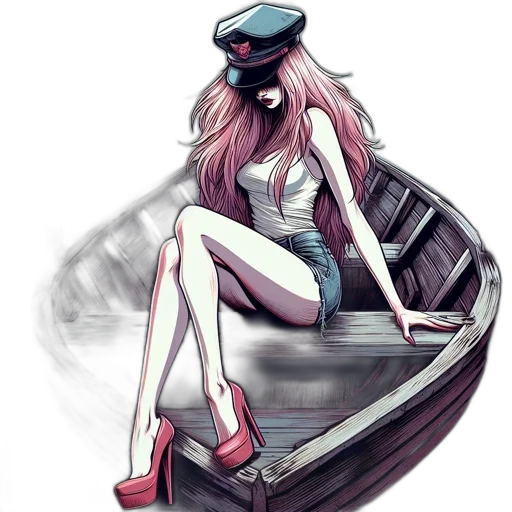 dress, hat, car, shoes transparent PNG cut-out
