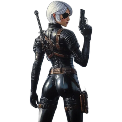 jacket, weapon, staff, concept art transparent PNG cut-out