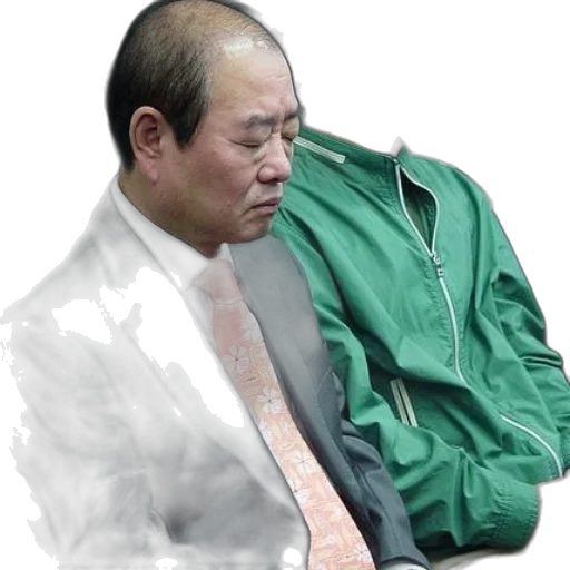 jacket, staff, vaporwave, photorealistic transparent PNG cut-out