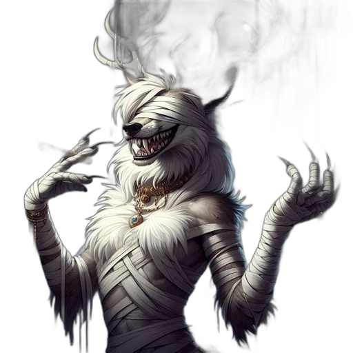 mask, creature, dragon, staff transparent PNG cut-out