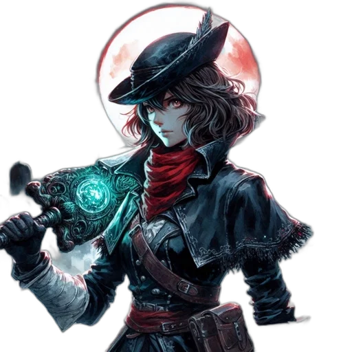 staff, weapon, sword, hat transparent PNG cut-out