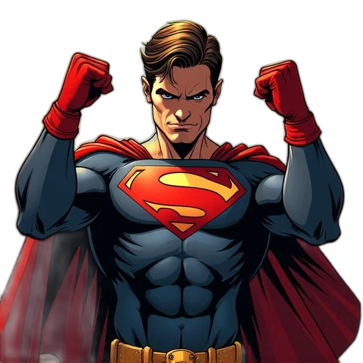 comic book art, concept art, cartoon, superhero transparent PNG cut-out
